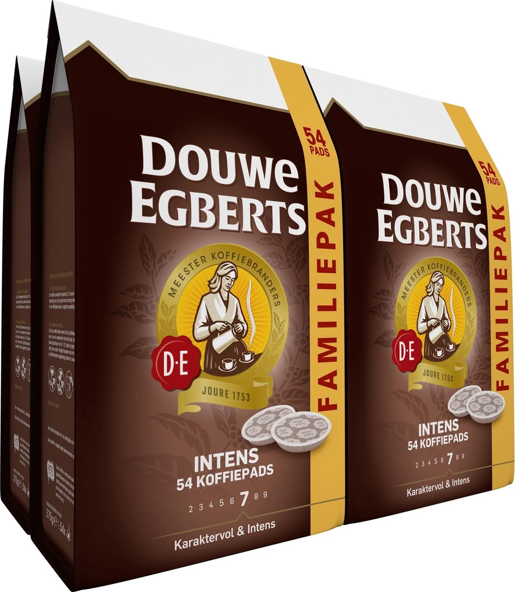 Douwe Egberts Intens Koffiepads - 4 X 54 Pads 3 Douwe Egberts Intens Koffiepads - 4 X 54 Pads