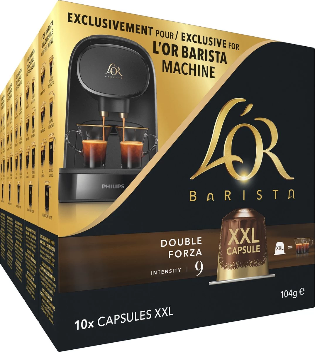 L'OR BARISTA XXL Forza (9) - 5 X 10 Koffiecups 3 L'OR BARISTA XXL Forza (9) - 5 X 10 Koffiecups