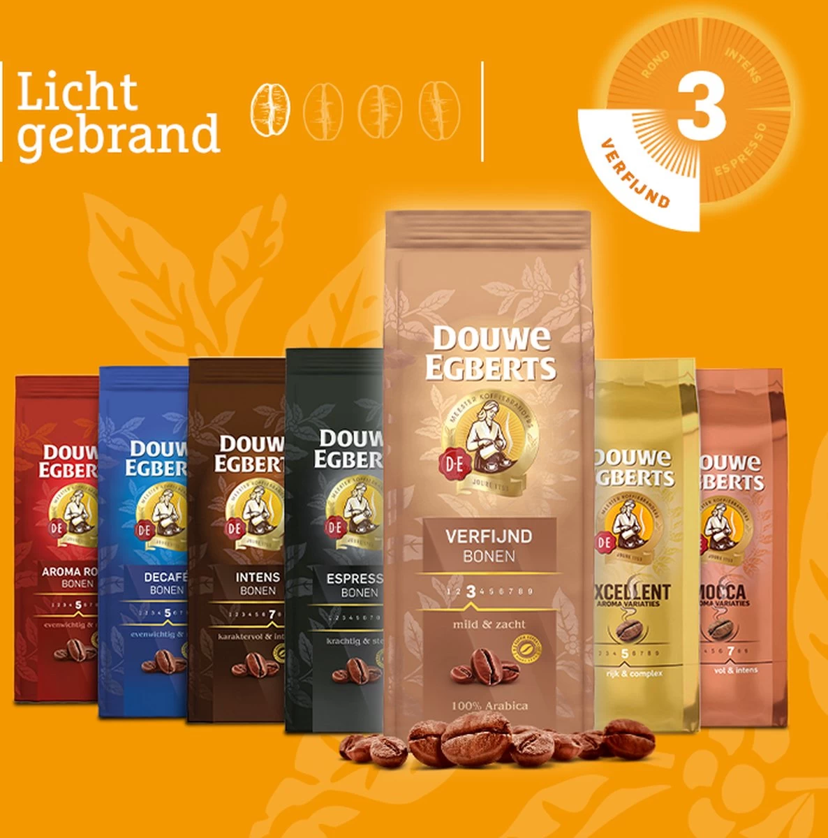 Douwe Egberts Verfijnd Koffiebonen - 4 X 500 Gram 9 Douwe Egberts Verfijnd Koffiebonen - 4 X 500 Gram - Afbeelding 7