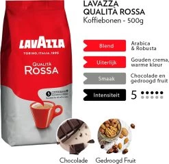 Lavazza Qualita Rossa Koffiebonen - 500g -Koffiehuis 1200x1162 1