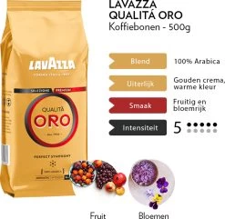 Lavazza Qualita Oro Koffiebonen - 500 Gram X4 -Koffiehuis 1200x1170 2