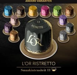 L'OR Espresso Ristretto (11) - 10 X 10 Koffiecups -Koffiehuis 1200x1173 1