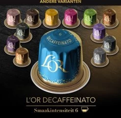 L'OR Espresso Decaffeinato Koffiecups - Intensiteit 6/12 - 10 X 10 Capsules -Koffiehuis 1200x1173 3