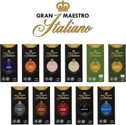 Gran Maestro Italiano - Lungo Intenso - Koffiecups - Nespresso Compatibel Capsules - Krachtige Smaak - 6 X 20 Cups -Koffiehuis 1200x1191