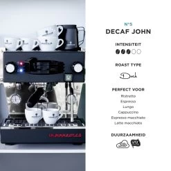 Aroma Club - Cafeïnevrije Koffiebonen 1KG - No. 5 Decaf John - Koffie Intensiteit 3/5 -Koffiehuis 1200x1200 106