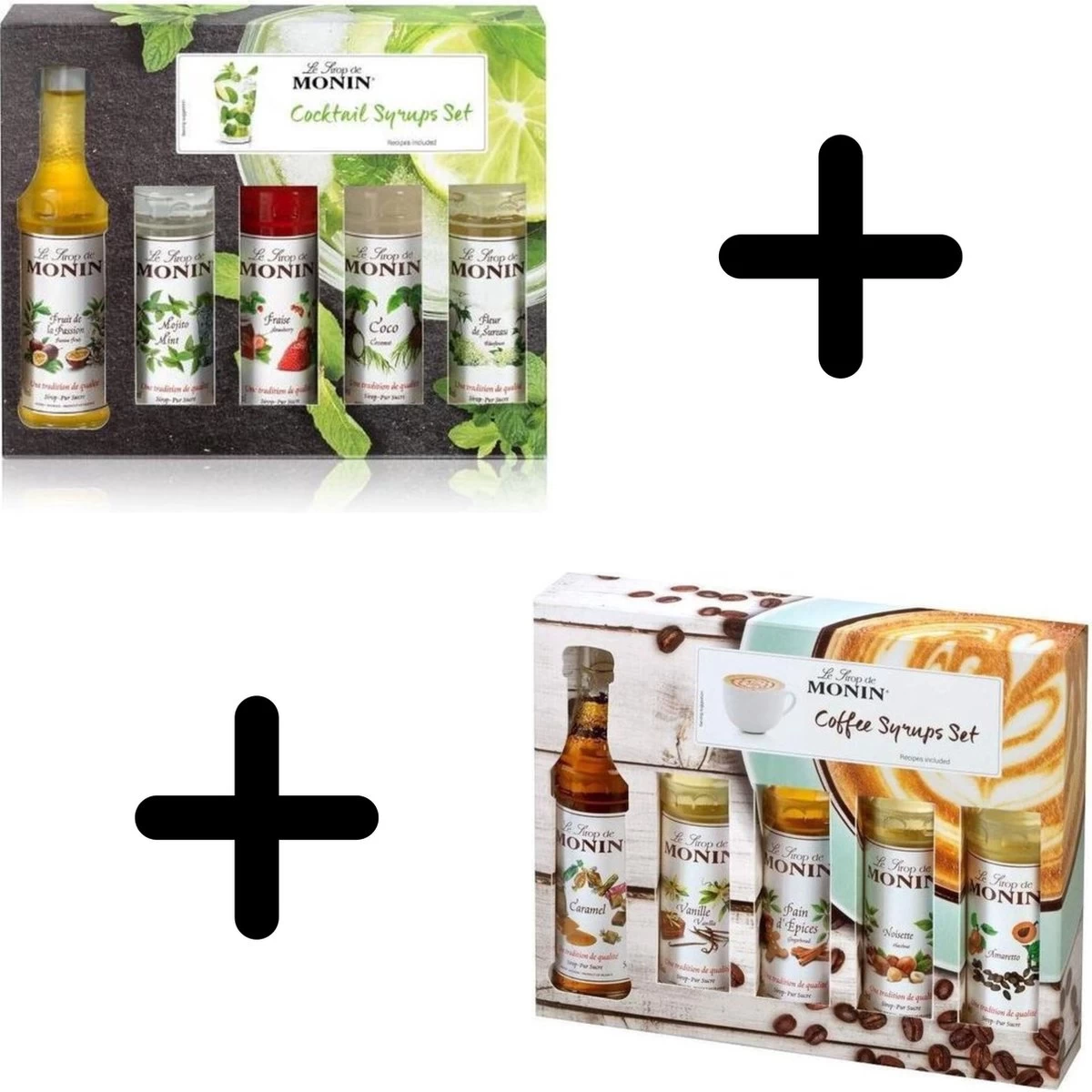 Monin Cadeau 10 Smaken Geschenkverpakking + Cocktailverpakking VOORDEEL PACK 10 Flesjes 5cl 3 Monin Cadeau 10 Smaken Geschenkverpakking + Cocktailverpakking VOORDEEL PACK 10 Flesjes 5cl