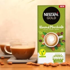 Nescafé Gold Almond Macchiato Oploskoffie - 6 Doosjes à 6 Zakjes -Koffiehuis 1200x1200 227