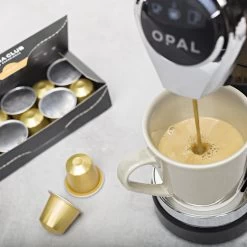 Aroma Club - Nespresso Compatible Capsules (120 St.) - No. 2 Smooth James - Intensiteit 3/5 - Espresso & Lungo - 100% Aluminium Koffiecups -Koffiehuis 1200x1200 24