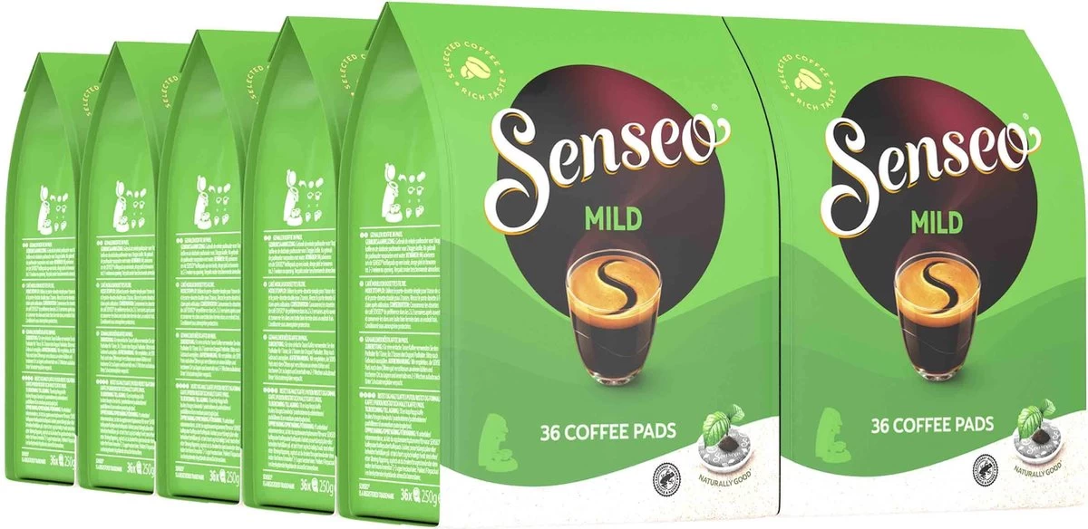 Senseo Mild Koffiepads - 3/9 Intensiteit - 10 X 36 Pads 3 Senseo Mild Koffiepads - 3/9 Intensiteit - 10 X 36 Pads
