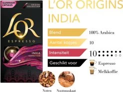 L'OR Espresso Origins India (10) - 10 X 10 Koffiecups -Koffiehuis 1200x902