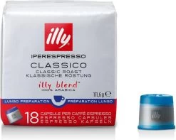 Illy - Iperespresso Koffie Home Classico Lungo 6 X 18 Capsules 8 Illy - Iperespresso Koffie Home Classico Lungo 6 X 18 Capsules -Koffiehuis 1200x956