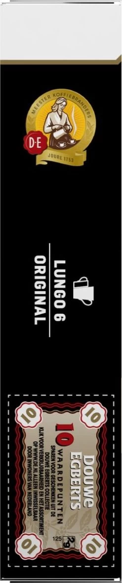 Douwe Egberts Lungo Original Koffiecups - Intensiteit 6/12 - 10 X 10 Capsules -Koffiehuis 252x1200 1
