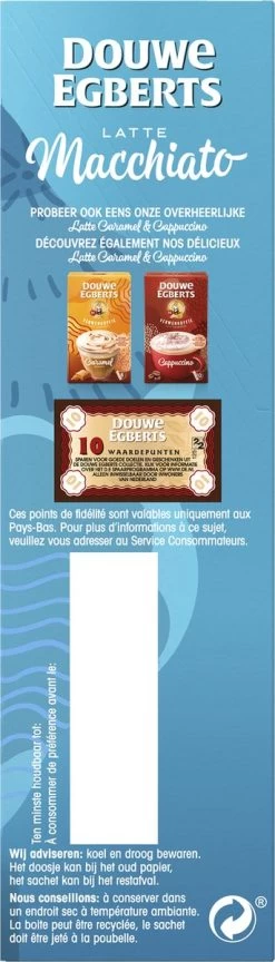 Douwe Egberts Verwenkoffie Latte Macchiato Oploskoffie - 5 X 8 Zakjes -Koffiehuis 343x1200 2