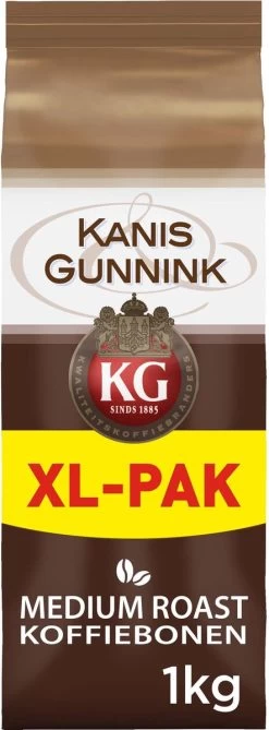 Kanis & Gunnink Medium Roast Koffiebonen - 4 X 1000 Gram - Voordeelverpakking 14 Kanis & Gunnink Medium Roast Koffiebonen - 4 X 1000 Gram - Voordeelverpakking -Koffiehuis 443x1200