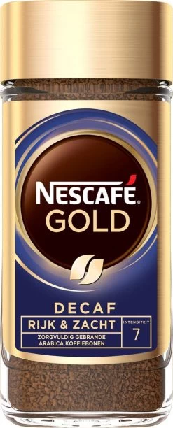 Nescafé Gold Decafé Oploskoffie - 6 Potten à 100 Gram -Koffiehuis 484x1200 1