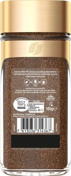 Nescafé Gold Decafé Oploskoffie - 6 Potten à 100 Gram -Koffiehuis 488x1200