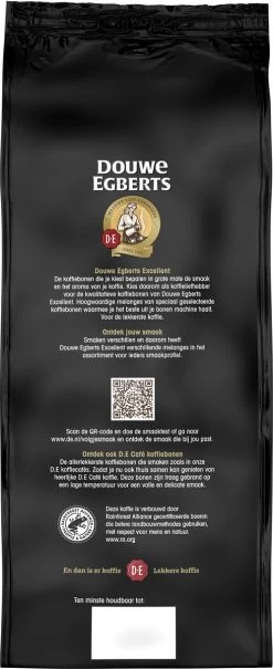 Douwe Egberts Excellent Gold Koffiebonen - 5/9 Intensiteit - 4 X 1kg -Koffiehuis 490x1200 1
