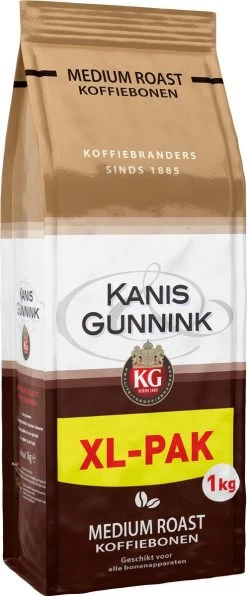 Kanis & Gunnink Medium Roast Koffiebonen - 4 X 1000 Gram - Voordeelverpakking 13 Kanis & Gunnink Medium Roast Koffiebonen - 4 X 1000 Gram - Voordeelverpakking -Koffiehuis 497x1200