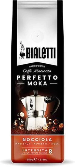 Bialetti Perfetto Moka Gemalen Koffie Proefpakket - 4 X 250 Gram - Classico, Intenso, Delicato En Nocciola -Koffiehuis 538x1200
