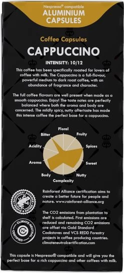 Gran Maestro Italiano - Cappuccino - Koffiecups - Nespresso Compatibel Capsules - Intense Smaak - 6 X 20 Cups -Koffiehuis 546x1200