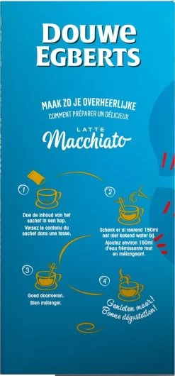 Douwe Egberts Verwenkoffie Latte Macchiato Oploskoffie - 5 X 8 Zakjes -Koffiehuis 559x1200 1