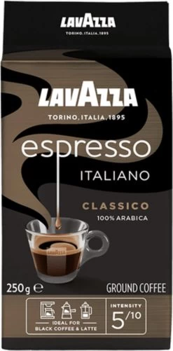 Lavazza Espresso Italiano Classico Gemalen / Filterkoffie - 8 X 250 Gram -Koffiehuis 592x1200 1