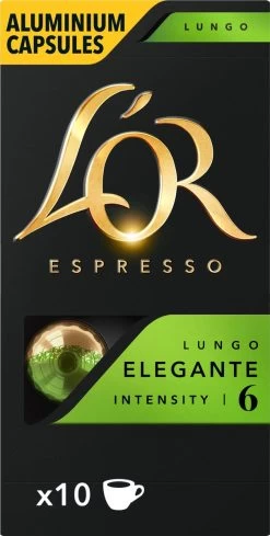L'OR Lungo Elegante Koffiecups - Intensiteit 6/12 - 10 X 10 Capsules -Koffiehuis 606x1200 1