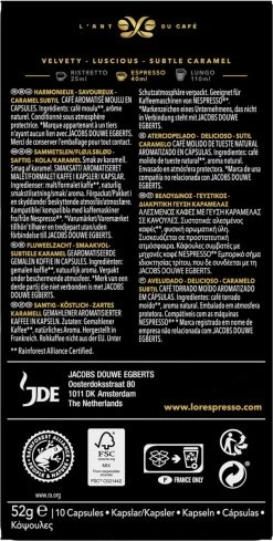 L'OR Espresso Caramel Koffiecups - 10 X 10 Capsules -Koffiehuis 606x1200 7