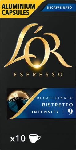 L'OR Espresso Ristretto Decaffeinato - Intensiteit 9/12 - 10 X 10 Capsules -Koffiehuis 607x1200 4