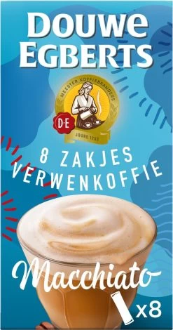 Douwe Egberts Verwenkoffie Latte Macchiato Oploskoffie - 5 X 8 Zakjes -Koffiehuis 631x1200