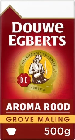 Douwe Egberts Aroma Rood Grove Maling Filterkoffie - 6 X 500 Gram -Koffiehuis 643x1200 2
