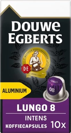 Douwe Egberts Lungo Intens Koffiecups - Intensiteit 8/12 - 10 X 10 Capsules 18 Douwe Egberts Lungo Intens Koffiecups - Intensiteit 8/12 - 10 X 10 Capsules -Koffiehuis 643x1200