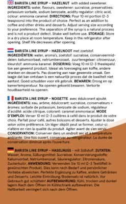 Fitcy | Koffiesiroop | Hazelnoot | Barista Syrup | Zero | Vegan | Vetvrij | Suikervrij | Keto-vriendelijk | Koffie | Siroop | MET DOSEERPOMP | 1L -Koffiehuis 739x1200