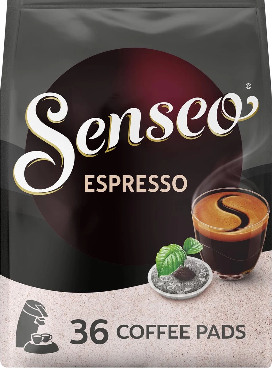 Senseo Espresso Koffiepads - 9/9 Intensiteit - 10 X 36 Pads 10 Senseo Espresso Koffiepads - 9/9 Intensiteit - 10 X 36 Pads - Afbeelding 8