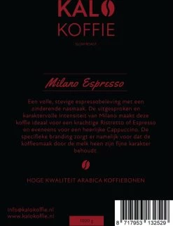 Kalo Koffie - 100% Arabica Koffiebonen - Milano Espresso - 1kg - Exclusieve Koffie 11 Kalo Koffie - 100% Arabica Koffiebonen - Milano Espresso - 1kg - Exclusieve Koffie -Koffiehuis 921x1200