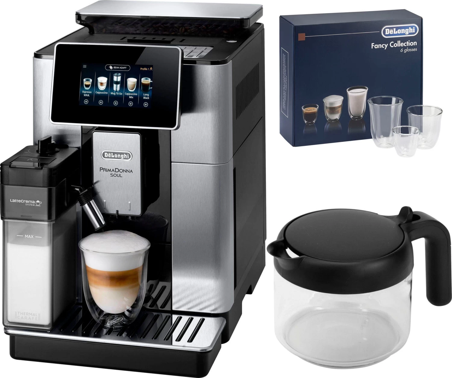 Krups Volautomatisch Koffiezetapparaat EA829G Espresseria Automatic Latt'Espress, Volautomatische One-touch-cappuccinosysteem, Met Compact-lcd-display, Geïntegreerd Melkreservoir 21 Krups Volautomatisch Koffiezetapparaat EA829G Espresseria Automatic Latt'Espress, Volautomatische One-touch-cappuccinosysteem, Met Compact-lcd-display, Geïntegreerd Melkreservoir - Afbeelding 19