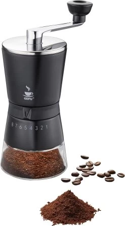 Krups Moka Brew Koffiezetapparaat KM4689 T8 -Koffiehuis gefu koffiemolen santiago 8 treden maalwerk zwart