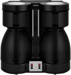 Melitta Volautomatisch Koffiezetapparaat Passione® F54/0-100, Roestvrij Staal, Modern Edelstalen Front, Per Kopje Een Precies Afgemeten Hoeveelheid Versgemalen Bonen -Koffiehuis krups filterkoffieapparaat kt8501 duothek 08 l dubbele koffiezetter twee separate thermoskannen aan uitschakelaar met controlelampje afneembare en eenvoudig vulbare filterhouder zwart