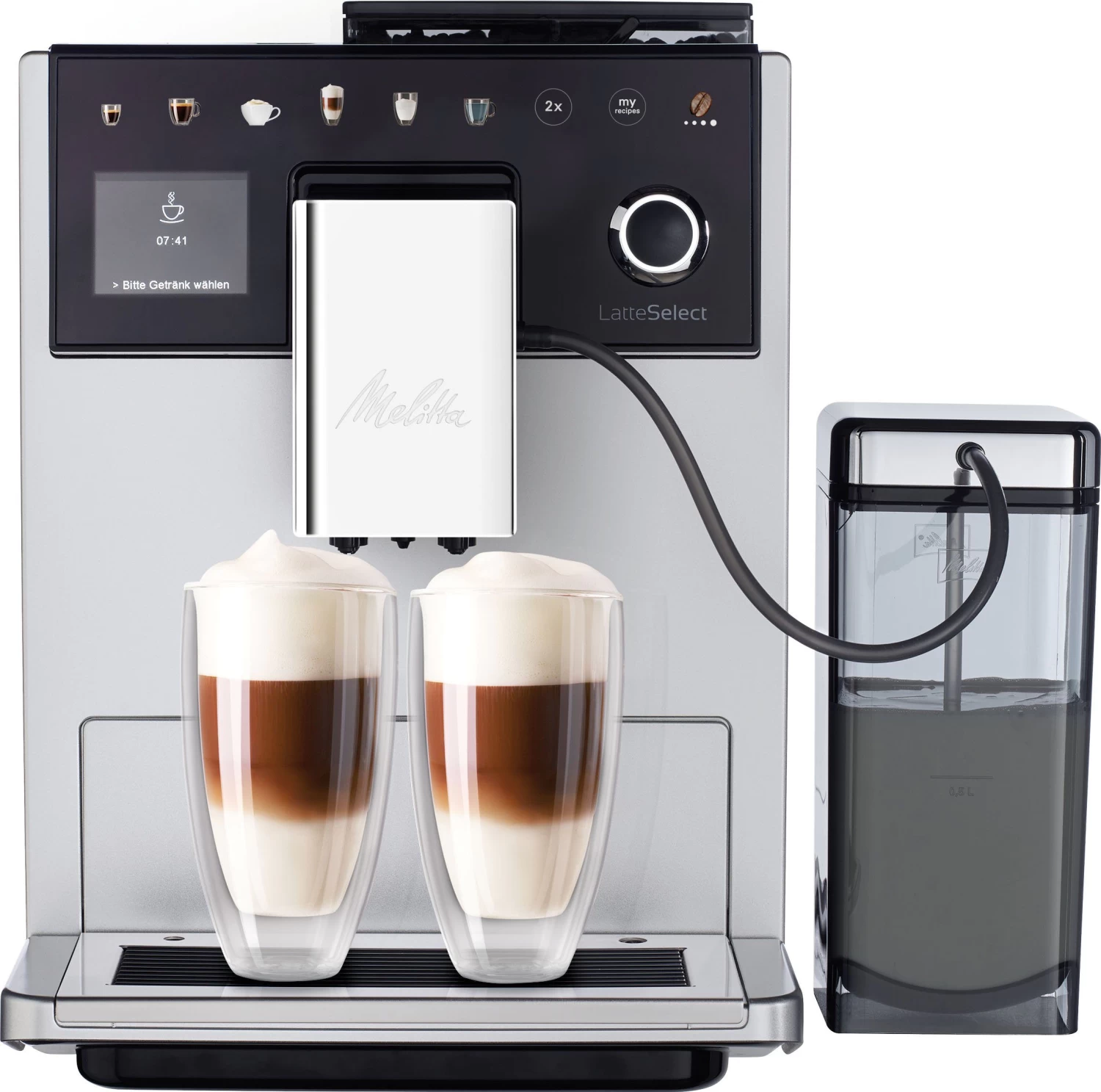 Krups Volautomatisch Koffiezetapparaat EA829G Espresseria Automatic Latt'Espress, Volautomatische One-touch-cappuccinosysteem, Met Compact-lcd-display, Geïntegreerd Melkreservoir 19 Krups Volautomatisch Koffiezetapparaat EA829G Espresseria Automatic Latt'Espress, Volautomatische One-touch-cappuccinosysteem, Met Compact-lcd-display, Geïntegreerd Melkreservoir - Afbeelding 17
