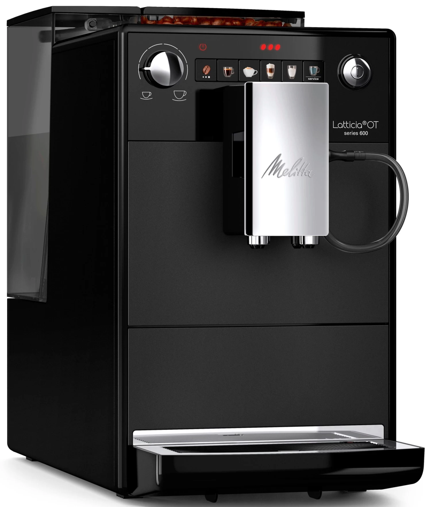 Melitta Volautomatisch Koffiezetapparaat Latticia® One Touch F300-100, Zwart, Dubbel Opschuimen Van De Melk, Compact, Maar XL Waterreservoir & XL Bonenreservoir 6 Melitta Volautomatisch Koffiezetapparaat Latticia® One Touch F300-100, Zwart, Dubbel Opschuimen Van De Melk, Compact, Maar XL Waterreservoir & XL Bonenreservoir - Afbeelding 5