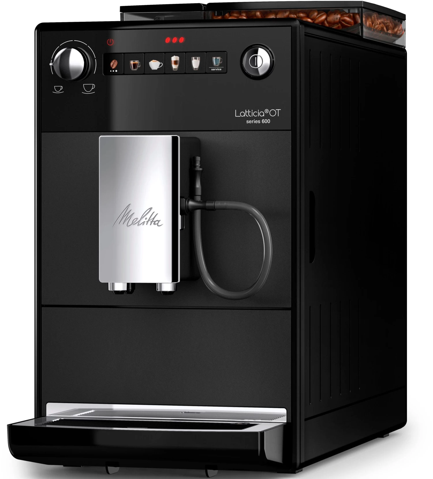 Melitta Volautomatisch Koffiezetapparaat Latticia® One Touch F300-100, Zwart, Dubbel Opschuimen Van De Melk, Compact, Maar XL Waterreservoir & XL Bonenreservoir 7 Melitta Volautomatisch Koffiezetapparaat Latticia® One Touch F300-100, Zwart, Dubbel Opschuimen Van De Melk, Compact, Maar XL Waterreservoir & XL Bonenreservoir - Afbeelding 6