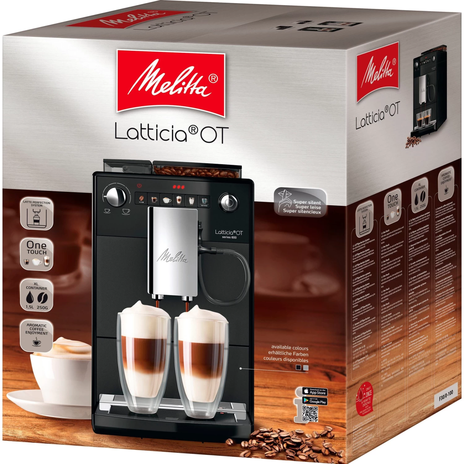 Melitta Volautomatisch Koffiezetapparaat Latticia® One Touch F300-100, Zwart, Dubbel Opschuimen Van De Melk, Compact, Maar XL Waterreservoir & XL Bonenreservoir 9 Melitta Volautomatisch Koffiezetapparaat Latticia® One Touch F300-100, Zwart, Dubbel Opschuimen Van De Melk, Compact, Maar XL Waterreservoir & XL Bonenreservoir - Afbeelding 8