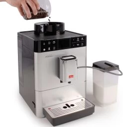Melitta Volautomatisch Koffiezetapparaat Passione® One Touch F53/1-101, Zilver, One-touch-functie , Per Kopje Precies De Juiste Hoeveelheid Versgemalen Bonen -Koffiehuis melitta volautomatisch koffiezetapparaat passione one touch f53 1 101 zilver one touch functie per kopje precies de juiste hoeveelheid versgemalen bonen zilver 10