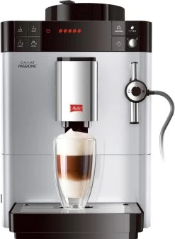 Melitta Volautomatisch Koffiezetapparaat Passione® One Touch F53/1-101, Zilver, Per Kopje Precies De Juiste Hoeveelheid Versgemalen Bonen, Service-toets Voor Ontkalking & Reiniging -Koffiehuis melitta volautomatisch koffiezetapparaat passione one touch f53 1 101 zilver per kopje precies de juiste hoeveelheid versgemalen bonen service toets voor ontkalking reiniging zilver 5