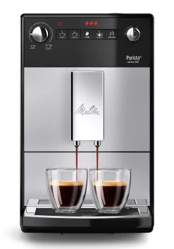 Melitta Volautomatisch Koffiezetapparaat Purista® F230-101, Zilver/zwart, Favoriete Koffie-functie, Compact & Extra Geruisloos -Koffiehuis melitta volautomatisch koffiezetapparaat purista f230 101 zilver zwart favoriete koffie functie compact extra geruisloos zilver 3