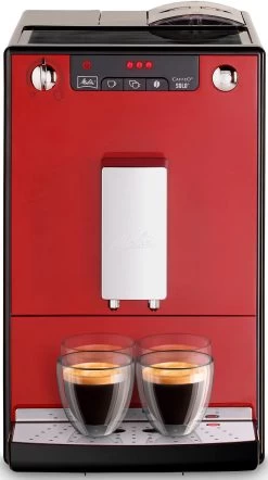 Melitta Volautomatisch Koffiezetapparaat Purista® F230-101, Zilver/zwart, Favoriete Koffie-functie, Compact & Extra Geruisloos -Koffiehuis melitta volautomatisch koffiezetapparaat solo e950 204 chili red perfect voor caffe crema espresso slechts 20 cm breed rood 9