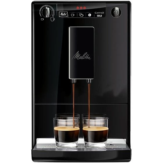 Melitta Volautomatisch Koffiezetapparaat Solo® E950-222, Pure Black, Modern All-black Design, Aromatische Koffie & Espresso Bij Slechts 20 Cm Breedte 4 Melitta Volautomatisch Koffiezetapparaat Solo® E950-222, Pure Black, Modern All-black Design, Aromatische Koffie & Espresso Bij Slechts 20 Cm Breedte - Afbeelding 2
