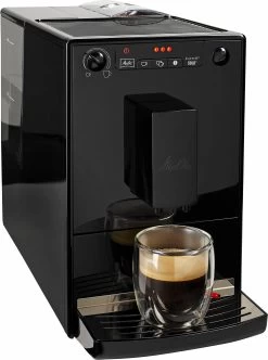 Melitta Volautomatisch Koffiezetapparaat Solo® E950-222, Pure Black, Modern All-black Design, Aromatische Koffie & Espresso Bij Slechts 20 Cm Breedte