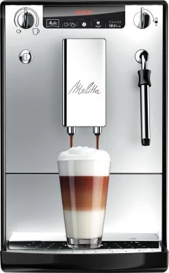 Melitta Volautomatisch Koffiezetapparaat Solo® & Milk E953-202, Zilver/zwart, Caffè Crema & Espresso Per One Touch, Zuigmond Voor Melkschuim -Koffiehuis melitta volautomatisch koffiezetapparaat solo milk e953 202 zilver zwart caffe crema espresso per one touch zuigmond voor melkschuim zilver 4