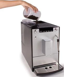 Melitta Volautomatisch Koffiezetapparaat Solo® & Milk E953-202, Zilver/zwart, Caffè Crema & Espresso Per One Touch, Zuigmond Voor Melkschuim -Koffiehuis melitta volautomatisch koffiezetapparaat solo milk e953 202 zilver zwart caffe crema espresso per one touch zuigmond voor melkschuim zilver 9